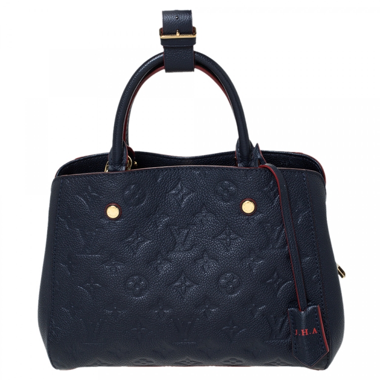 Louis Vuitton Marine Rouge Monogram Empreinte Leather Montaigne BB Bag Louis Vuitton | TLC