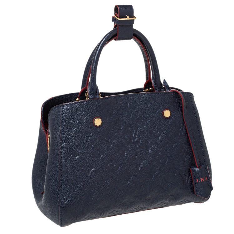 Louis Vuitton Marine Rouge Monogram Empreinte Leather Montaigne BB Bag Louis Vuitton | TLC