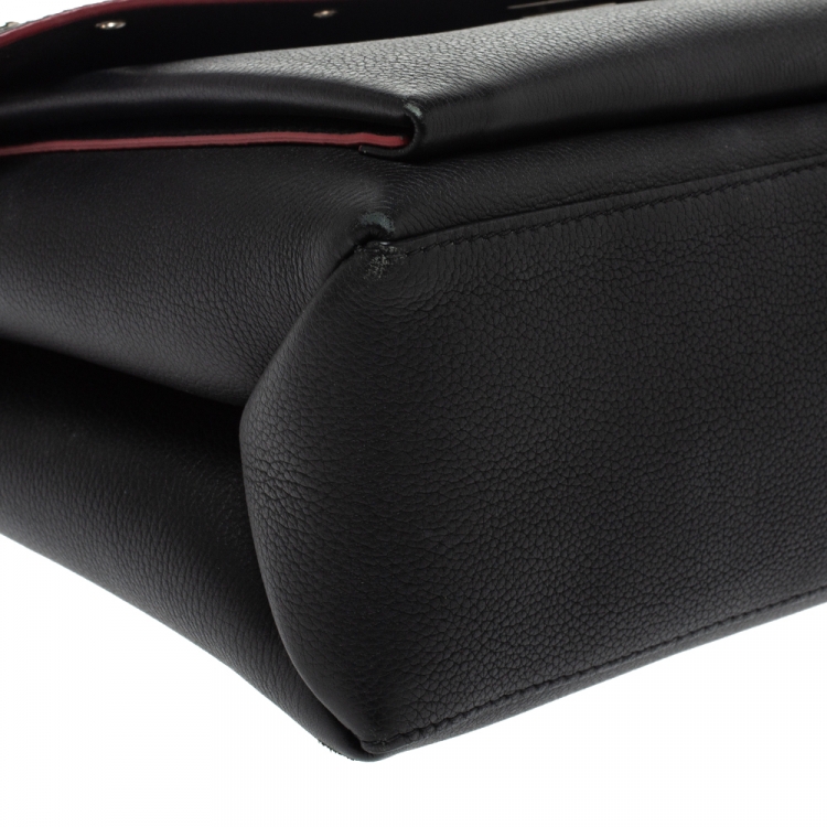 مملوكة مسبقًا Louis Vuitton Black Leather Mylockme Studs Bag