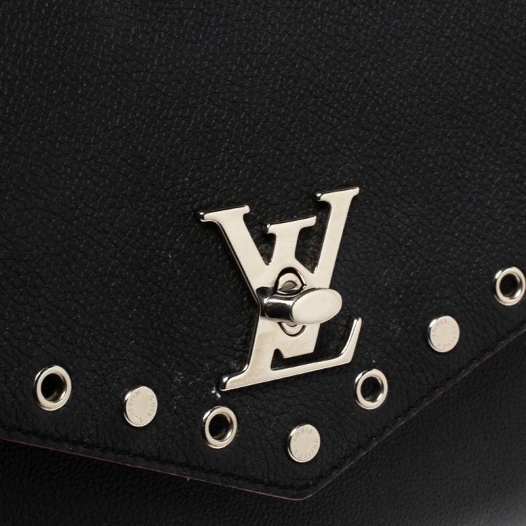 مملوكة مسبقًا Louis Vuitton Black Leather Mylockme Studs Bag