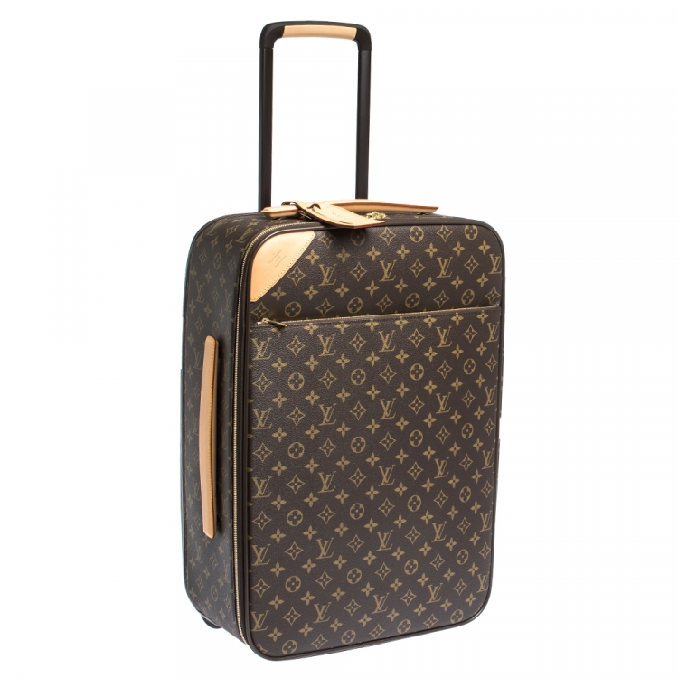 Pre Owned Louis Vuitton Monogram Canvas Business Pegase Legere 55 Luggage