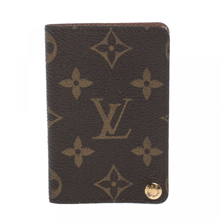 Pre Owned Louis Vuitton Monogram Canvas Bifold Card Holder