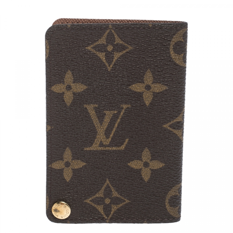 Pre Owned Louis Vuitton Monogram Canvas Bifold Card Holder