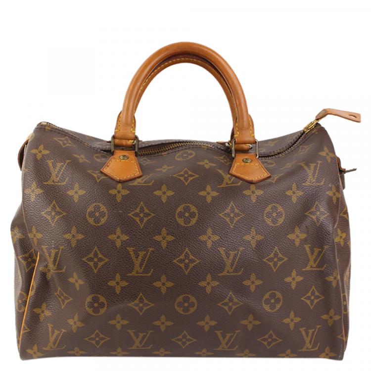 Pre Owned Louis Vuitton Monogram Canvas Speedy 30 Bag