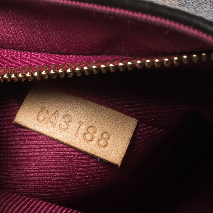 Pre Owned Louis Vuitton Monogram Canvas and Leather Cluny BB Top Handle Bag