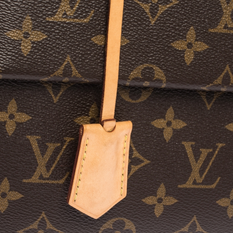 Pre Owned Louis Vuitton Monogram Canvas and Leather Cluny BB Top Handle Bag