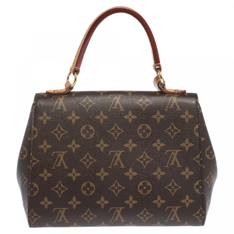 Pre Owned Louis Vuitton Monogram Canvas and Leather Cluny BB Top Handle Bag
