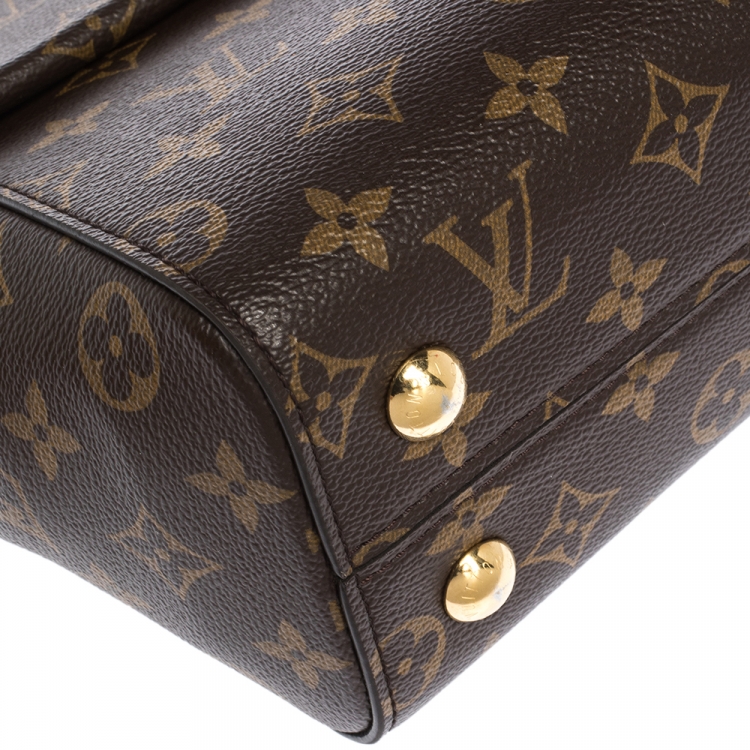 Pre Owned Louis Vuitton Monogram Canvas and Leather Cluny BB Top Handle Bag