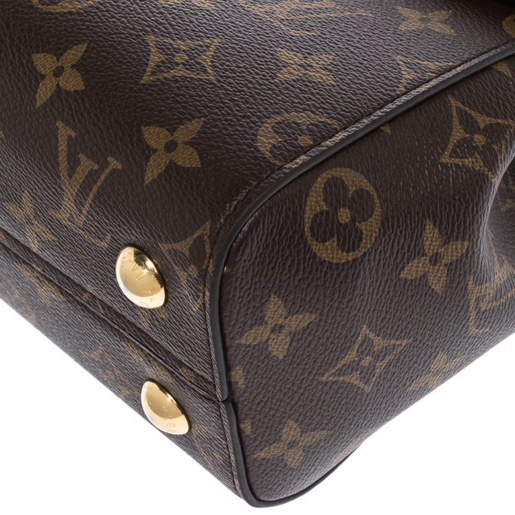 Pre Owned Louis Vuitton Monogram Canvas and Leather Cluny BB Top Handle Bag