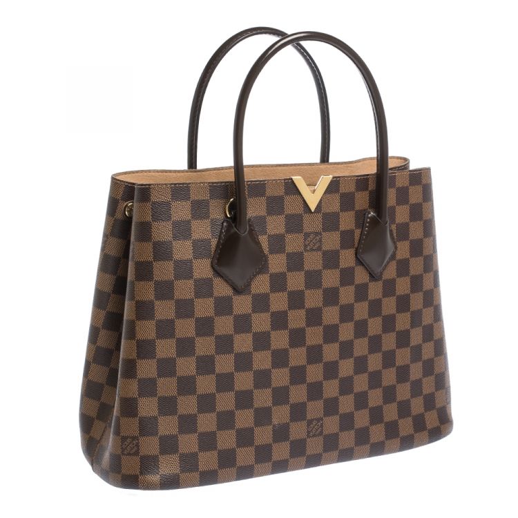 Pre Owned Louis Vuitton Damier Ebene Canvas Kensington V Bag