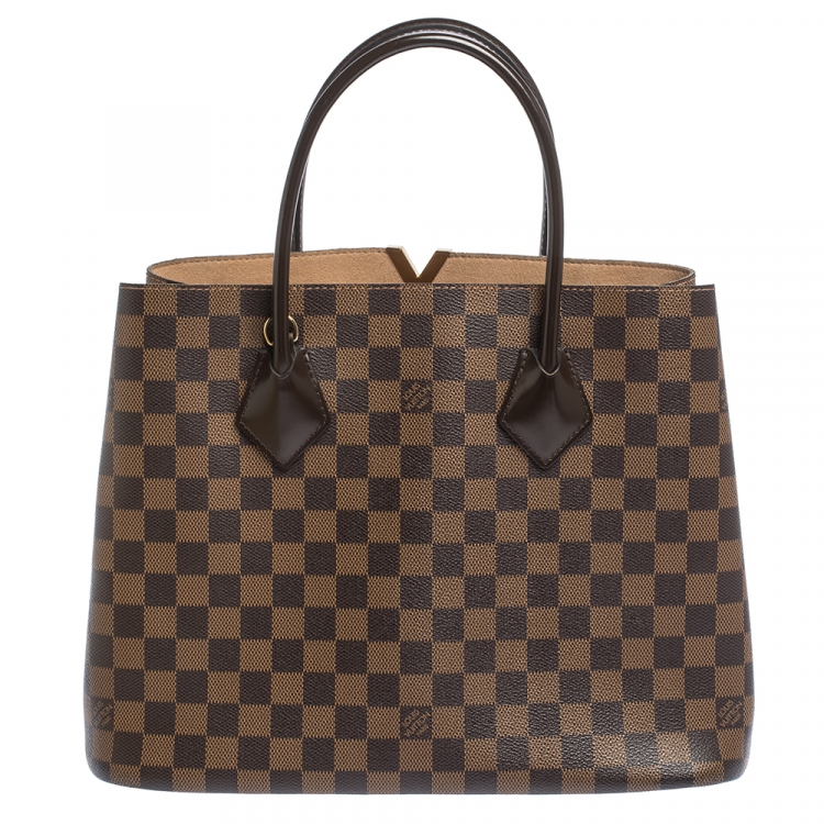 Pre Owned Louis Vuitton Damier Ebene Canvas Kensington V Bag