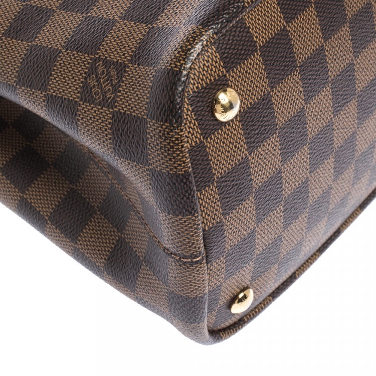 Pre Owned Louis Vuitton Damier Ebene Canvas Kensington V Bag