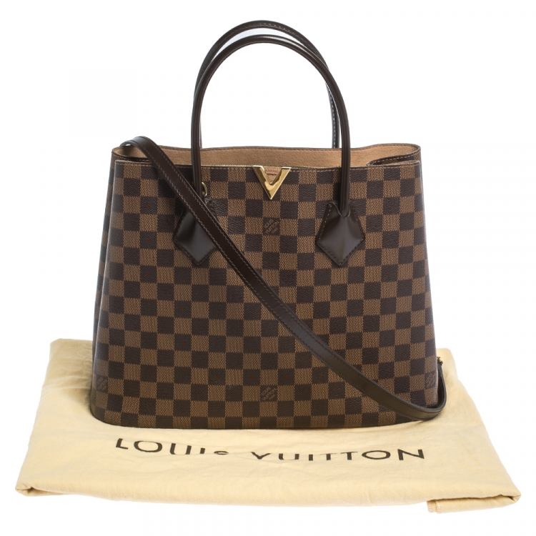 Pre Owned Louis Vuitton Damier Ebene Canvas Kensington V Bag