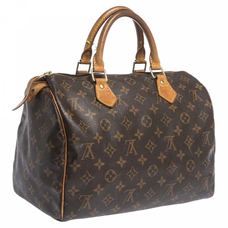Pre Owned Louis Vuitton Monogram Canvas Speedy 30 Bag