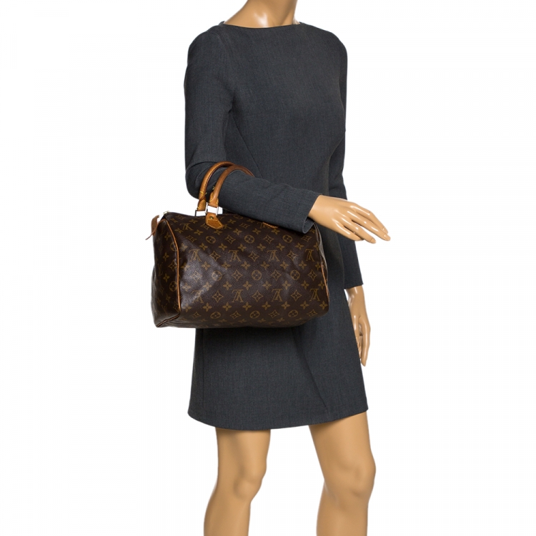 Pre Owned Louis Vuitton Monogram Canvas Speedy 30 Bag