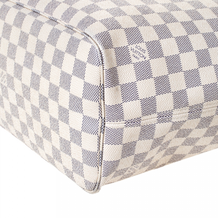 Pre Owned Louis Vuitton Damier Azur Canvas Neverfull MM Bag