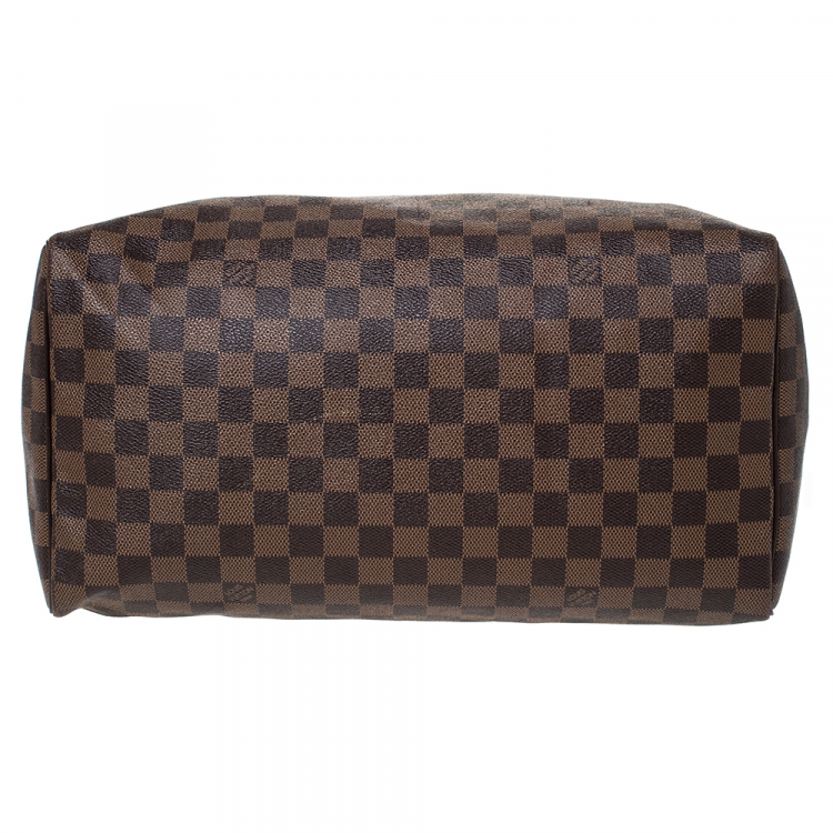 Pre Owned Louis Vuitton Damier Ebene Canvas Speedy 35 Bag