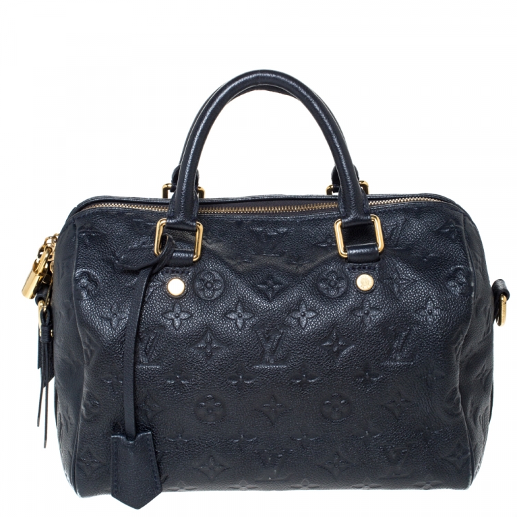 Louis Vuitton Speedy Bandouliere 25 Bag in Blue