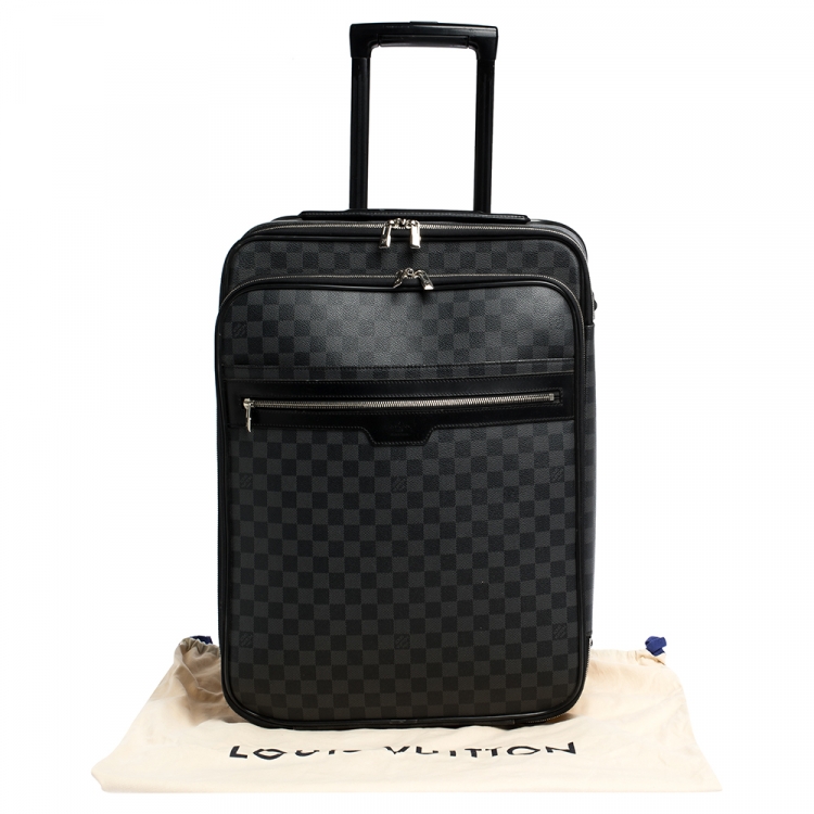مملوكة مسبقًا Louis Vuitton Damier Graphite Canvas Business Pegase Legere 50 Luggage Bag