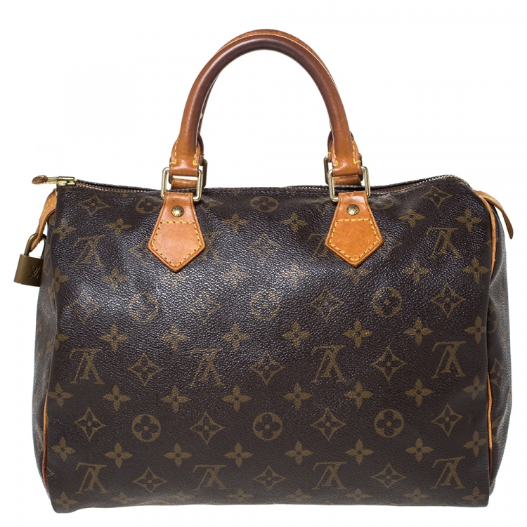 Pre Owned Louis Vuitton Monogram Canvas Speedy 30 Bag