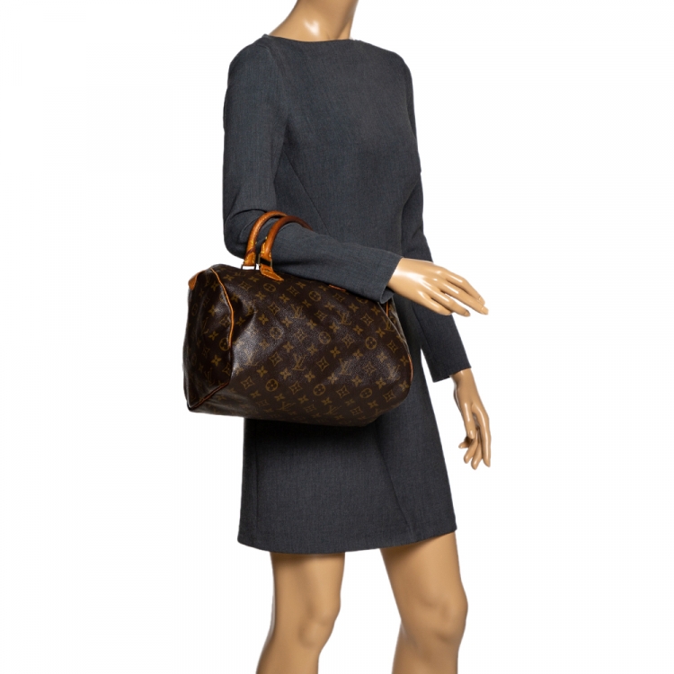 Pre Owned Louis Vuitton Monogram Canvas Speedy 30 Bag