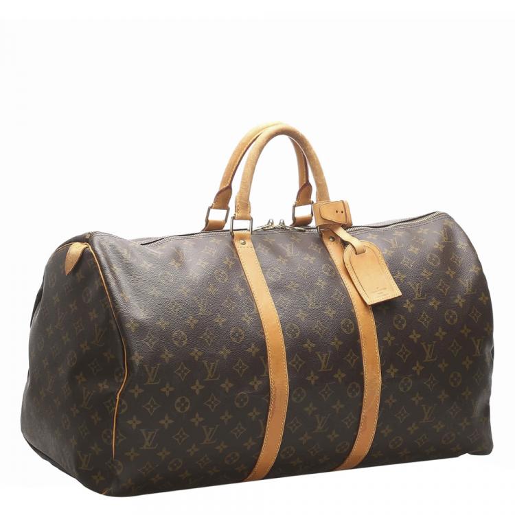 Pre Owned Louis Vuitton Monogram Canvas Keepall 55