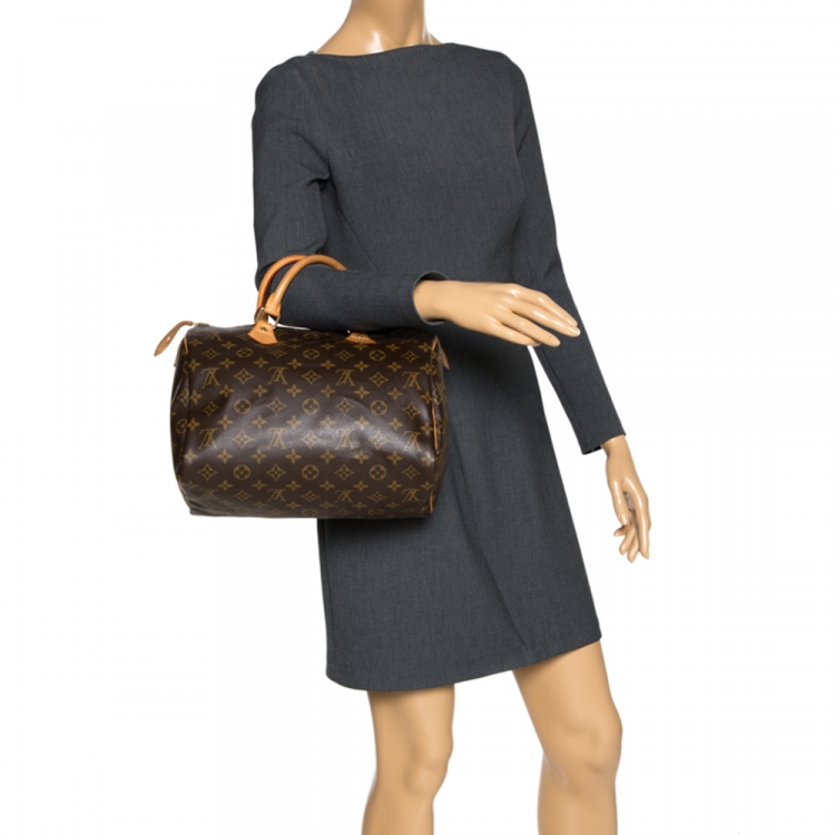 Pre Owned Louis Vuitton Monogram Canvas Speedy 30 Bag
