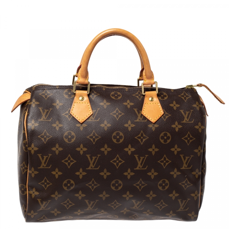 Pre Owned Louis Vuitton Monogram Canvas Speedy 30 Bag