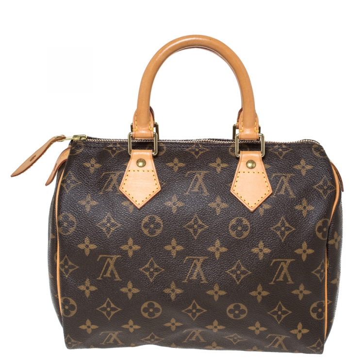 Pre Owned Louis Vuitton Monogram Canvas Speedy 25 Bag