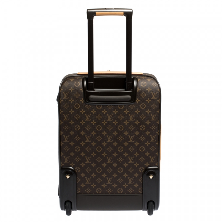 Pre Owned Louis Vuitton Monogram Canvas Business Pegase Legere 55 Luggage