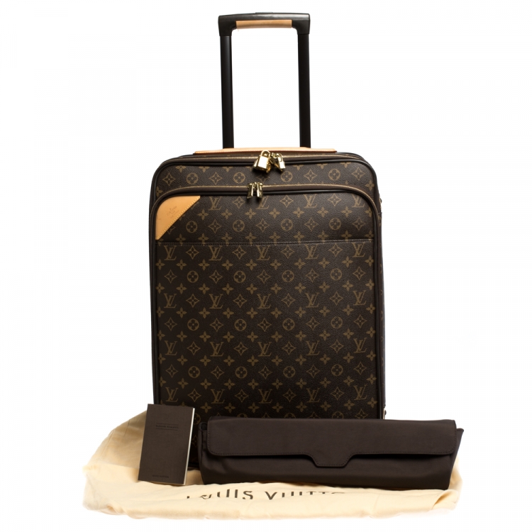 Pre Owned Louis Vuitton Monogram Canvas Business Pegase Legere 55 Luggage