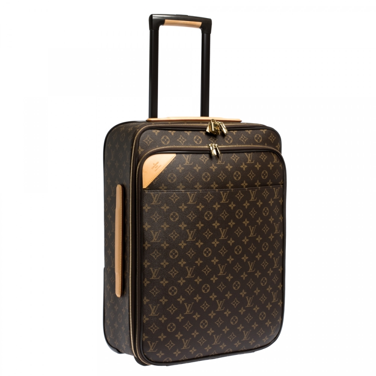 Pre Owned Louis Vuitton Monogram Canvas Business Pegase Legere 55 Luggage