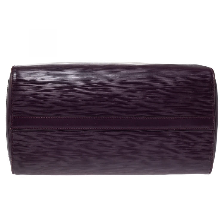 Pre Owned Louis Vuitton Cassis Epi Leather Speedy 30 Bag