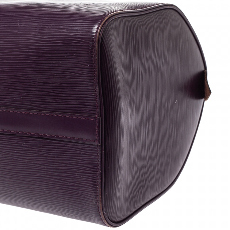 Pre Owned Louis Vuitton Cassis Epi Leather Speedy 30 Bag