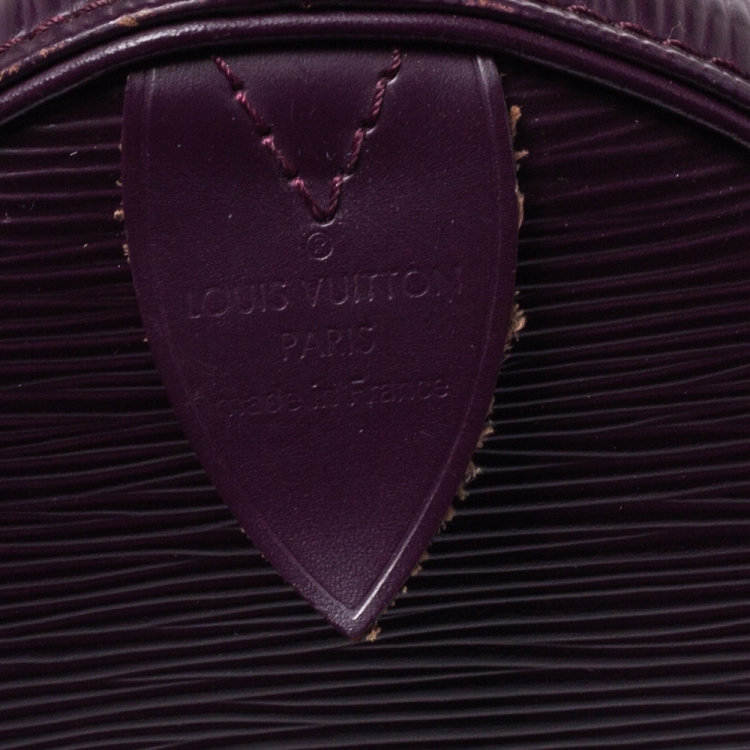Pre Owned Louis Vuitton Cassis Epi Leather Speedy 30 Bag