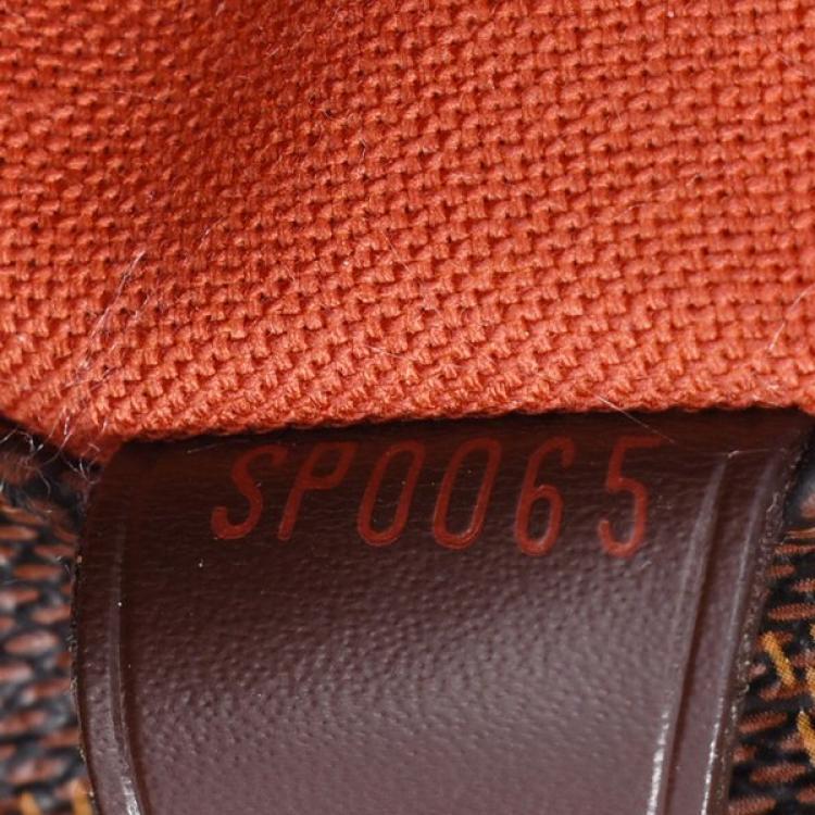 Pre Owned Louis Vuitton Damier Ebene Canavs Bastille Messenger Bag