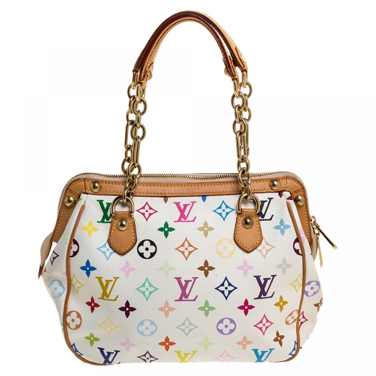 lv white monogram purse