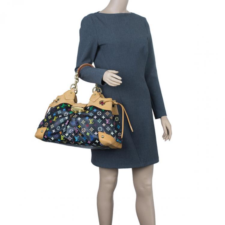 مملوكة مسبقًا Louis Vuitton Black Multicolor Monogram Canvas Ursula Satchel
