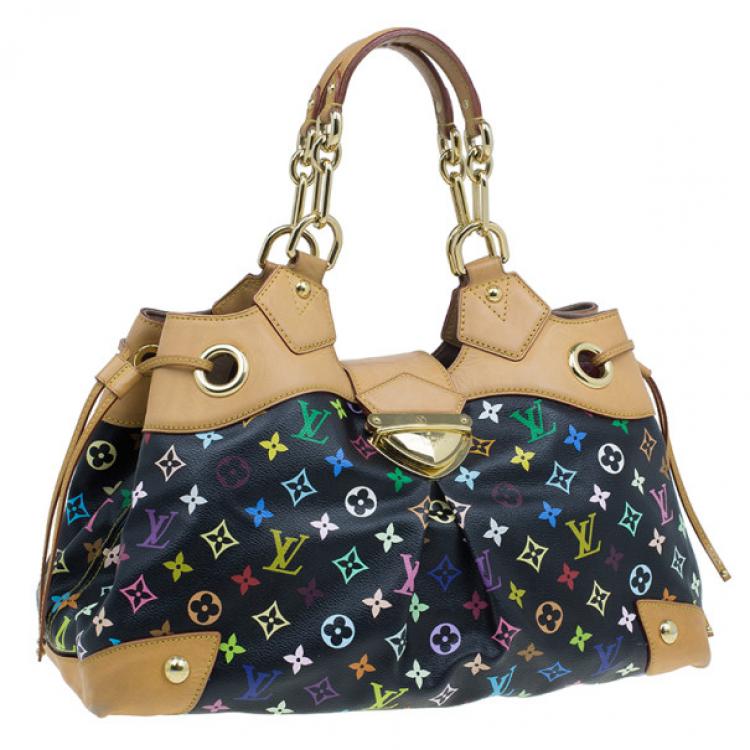 مملوكة مسبقًا Louis Vuitton Black Multicolor Monogram Canvas Ursula Satchel