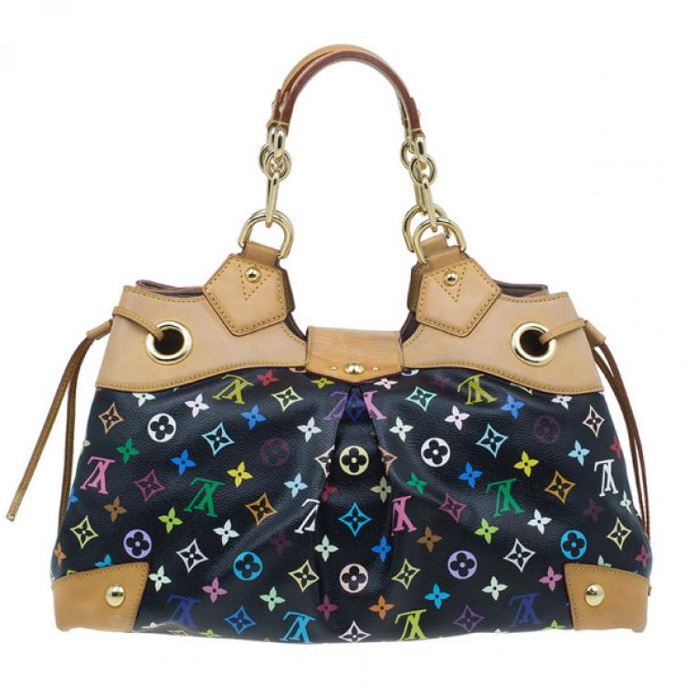 مملوكة مسبقًا Louis Vuitton Black Multicolor Monogram Canvas Ursula Satchel