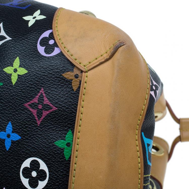 مملوكة مسبقًا Louis Vuitton Black Multicolor Monogram Canvas Ursula Satchel