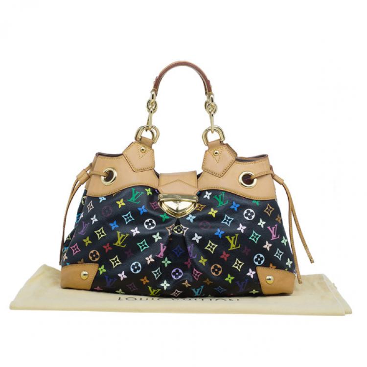 مملوكة مسبقًا Louis Vuitton Black Multicolor Monogram Canvas Ursula Satchel
