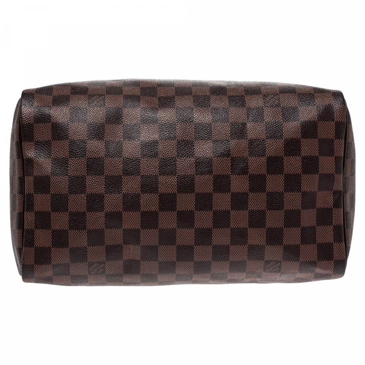 Pre Owned Louis Vuitton Damier Ebene Canvas Speedy 30 Bag