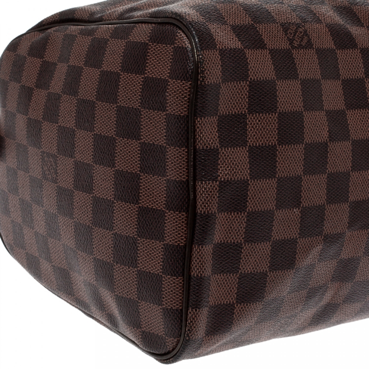 Pre Owned Louis Vuitton Damier Ebene Canvas Speedy 30 Bag