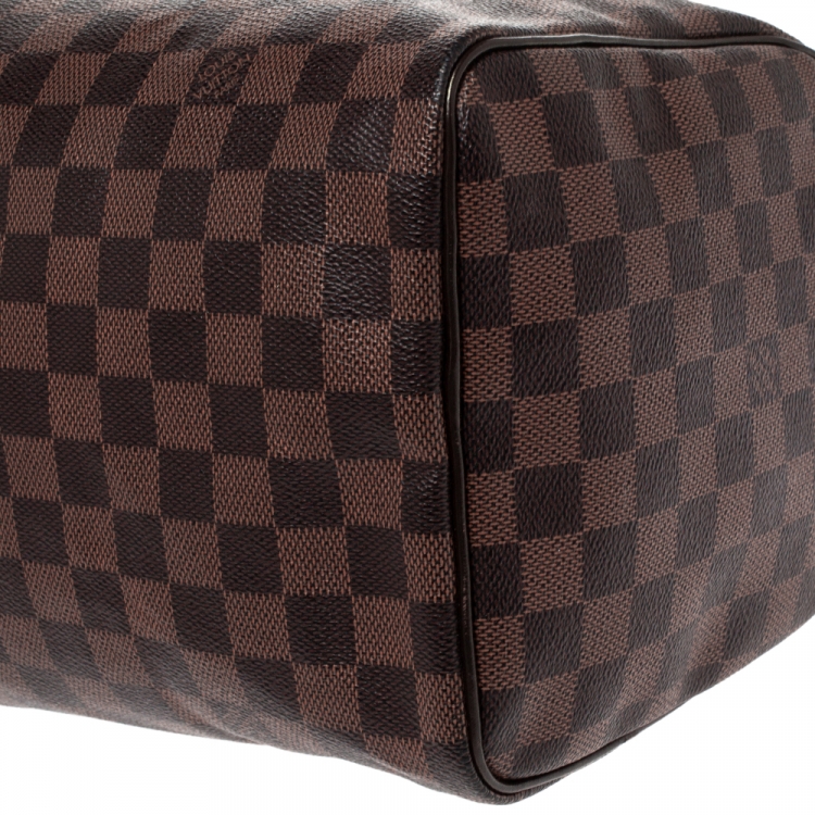 Pre Owned Louis Vuitton Damier Ebene Canvas Speedy 30 Bag