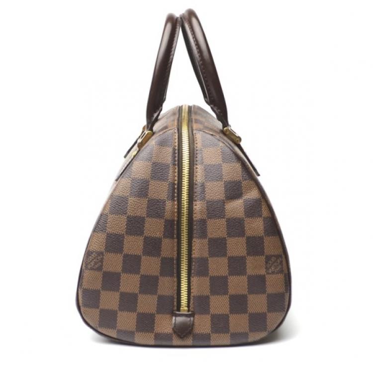 Pre Owned Louis Vuitton Damier Ebene Canvas Duomo Boston Bag