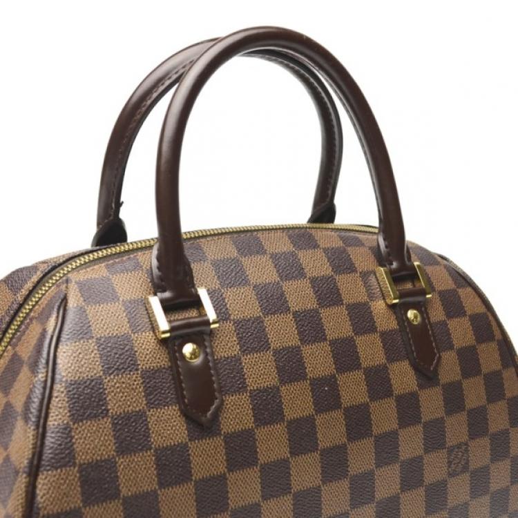 Pre Owned Louis Vuitton Damier Ebene Canvas Duomo Boston Bag