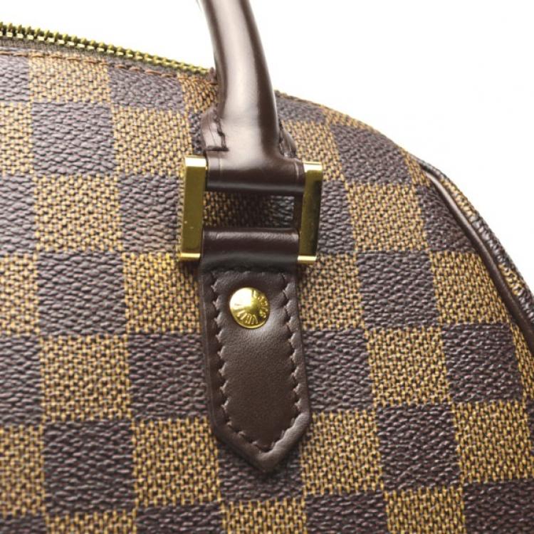 Pre Owned Louis Vuitton Damier Ebene Canvas Duomo Boston Bag