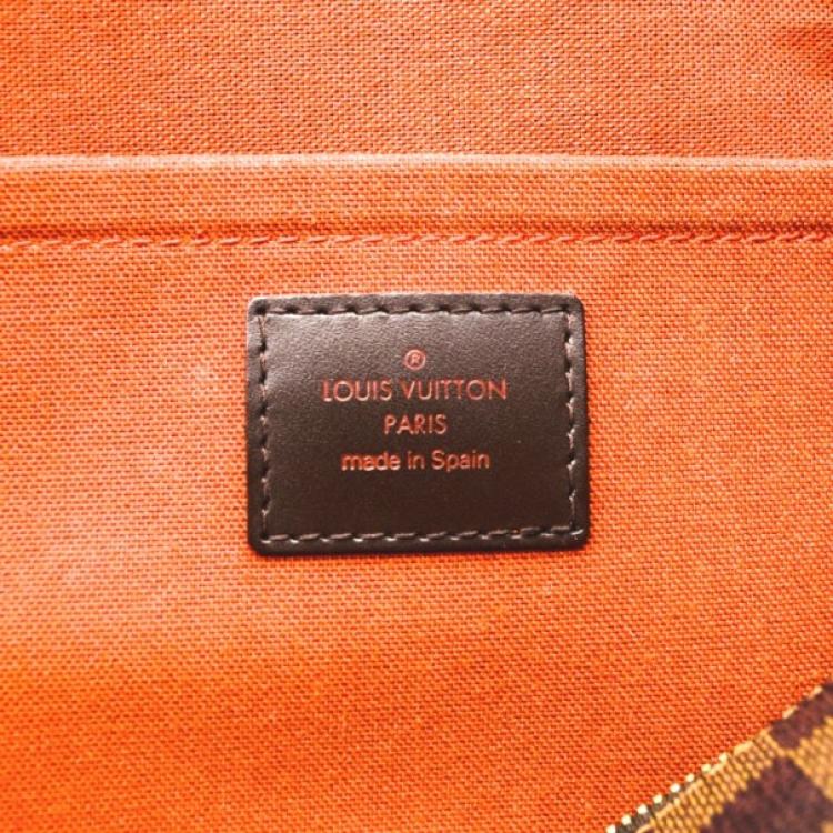 Pre Owned Louis Vuitton Damier Ebene Canvas Duomo Boston Bag