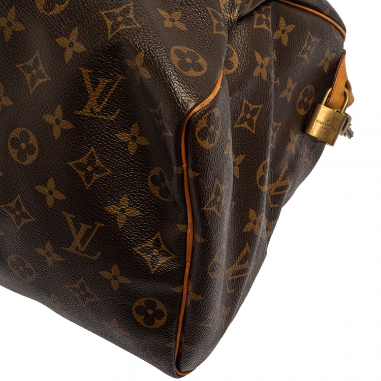 Pre Owned Louis Vuitton Monogram Canvas Speedy 35 Bag